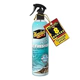 Meguiar's Air Re-Fresher Odor Fighting Spray, New Car Scent,Convenient Air Freshener that Instantly Fights Odors and Leaves Behind a Long-Lasting New Car Scent, 8 Oz Trigger Spray