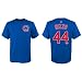 Chicago Cubs Youth Anthony Rizzo Name and Number T-Shirt - Royal #44 Youth Medium 10/12