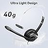 Voistek USB Headset with Microphone for Laptop PC, Wired On-Ear Computer Headphones with Noise Cancelling Mic and In-line Control for VoIP, Call Center, Teams, Zoom, Skype #4