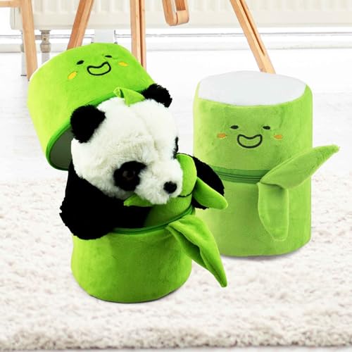 Image of DearJoy Bamboo Panda Soft Toy - Black & White