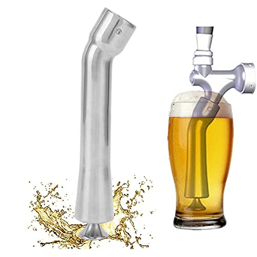 5.3 Inch Tap Keg Draught Beer Pump, D System Beer Taps Keg Hand Pump with Beer Faucet for Picnic Pump Stainless Steel Draft Beer Dispenser Beer Party Pump for Beer Keg Tapper Party Tap