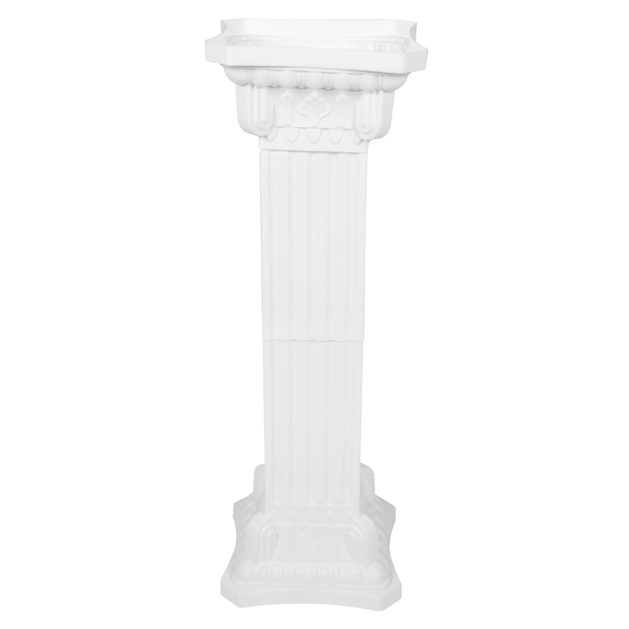 Mipcase Wedding Roman Pillar Decor 35.4 Inch Outdoor Road Guiding Prop European Style Artistic Column Flower Pot Holder for Garden Party