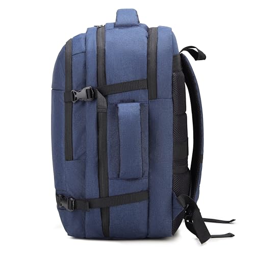 Image of By CLUCI Cabin Size Travel Backpack for Men & Women | 18-Inch Laptop Bag Rucksack | Water-Resistant Daypack with Trolley Sleeve for Flight, Office, & Weekend Trips