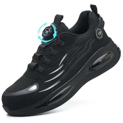 GUDECIUS Scarpe Antinfortunistiche Uomo Donna Scarpe da Lavoro Leggere Scarpe Sicurezza con Punta in...