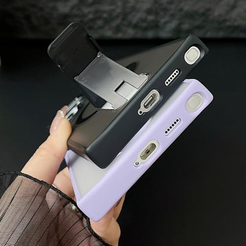 Coque magnétique Samsung S26 Plus fine givrée avec support pliable noir zimial - 6