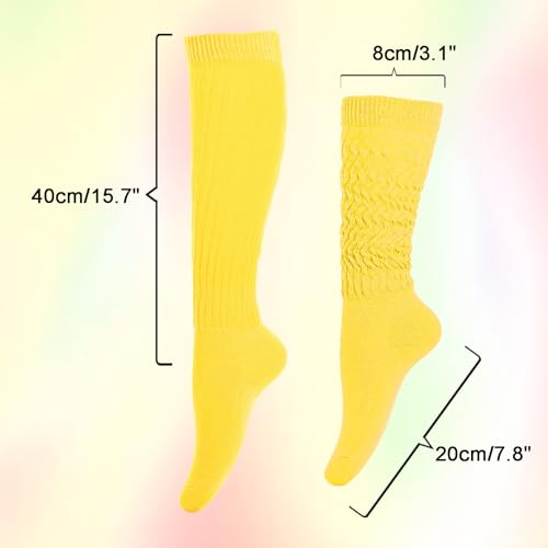 Slouch Socks Women 80s 90s Scrunch Socks Extra Long Slouchy Sock Knee High Sock2