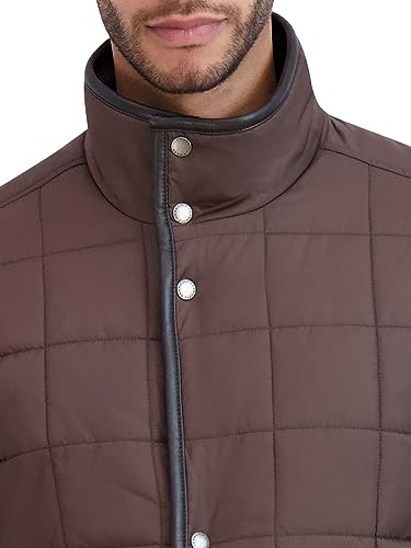 Cole Haan Men's Quilt Jacket with Rib Knit Inner Collar4