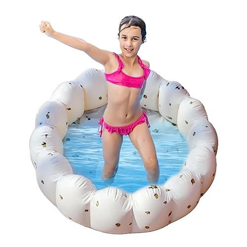 Piscinas para niños para patio trasero,Los niños de verano explotan la piscina con forma de flor | Piscina pequeña suave para patio trasero, jardín, baño, piscina portátil de verano para parque Mkyoko