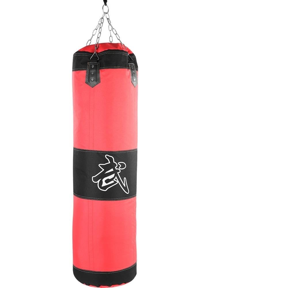 Sacco Da Boxe 60 centimetri 80 centimetri 100 centimetri 120 centimetri Vuoto Boxe Sacchetto di Sabbia Appeso Calcio Sacchi di Sabbia Boxe Formazione Lotta Karate Sacchi di Sabbia con Guanti Polso Gua
