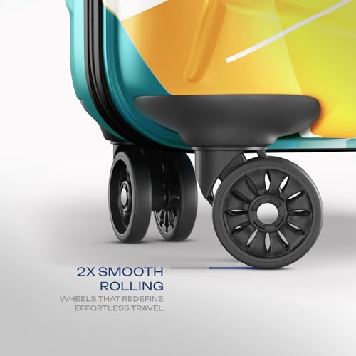 Image of Safari Luma Neo 8 Wheels 77cm Large Size Trolley Bag, Hard Case Printed Polycarbonate, 360 Degree Wheeling Checkin Luggage for Men & Women, Suitcase for Travel, Trolley Bags for Travel, Multicolour