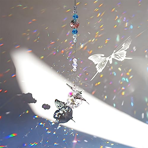 H&D Hyaline & Dora 30Mm Handmade Butterfly Crystal Ball Prism Rainbow Maker Hanging Suncatcher Home Decoration #TOP3