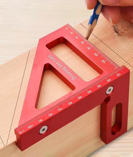 Multi-Angle Measuring Ruler,Square Protractor, Triangle Ruler Measuring Tool