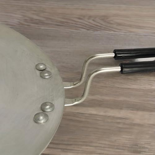 Image of NYRA Aluminium Induction Base Tawa With Stainless Steel Handle For Making Chapati /Roti /Dosa /Chilla /Paratha And Many More,26 Cm