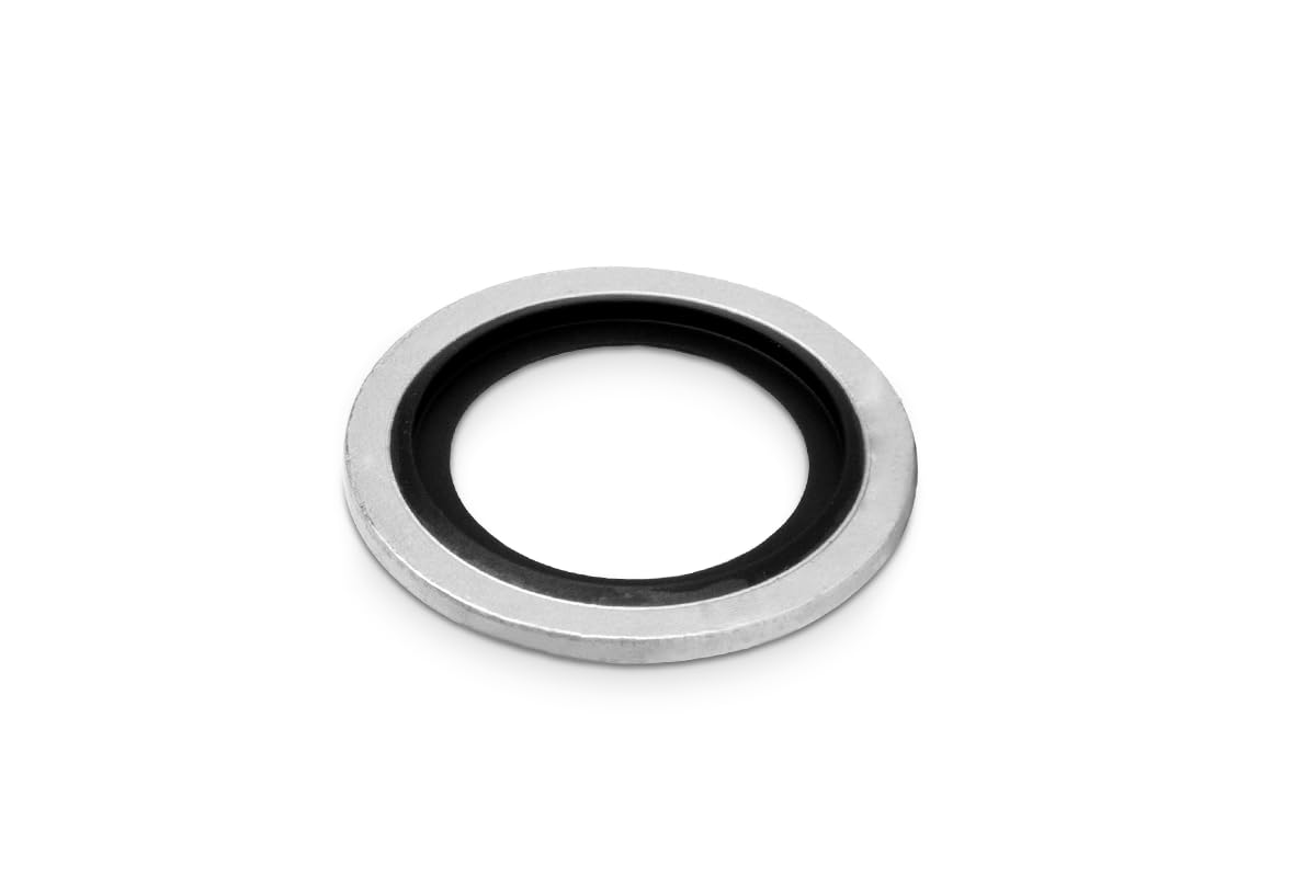 20x PPM 1/8" Metall-Gummi-Unterlegscheibe 1/8" Selbstzentrierende Bonded-Dichtung - Für statische Anwendungen, Gummidichtung, Dichtungsring