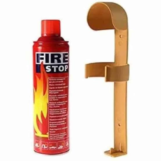 Fire Stop Foam Based Portable Fire Extinguisher, 500ml, with Wall Mount Bracket-image-35