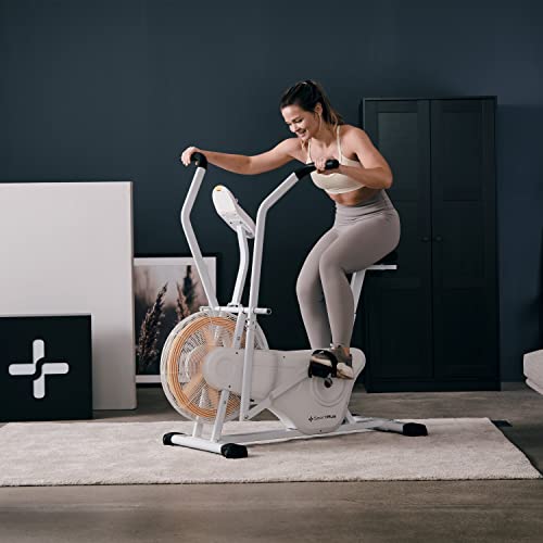 SportPlus Profi Air Bike met luchtweerstand, optionele app-compatibel, hometrainer voor HIIT, slimme trainingscomputer, tot 135 kg belastbaar - Afbeelding 4