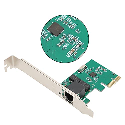 Tarjeta de red Gigabit Ethernet PCI Express x1, 1 puerto RJ45 LAN con chip Realtek RTL8111E, velocidad 10/100/1000Mbps para PC de escritorio y servidor miniatura 1