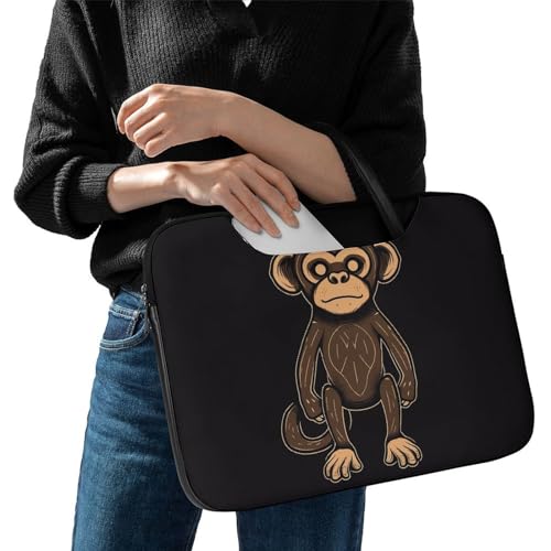 Bolsa para portátil impermeable marrón oscuro 17" miniatura 7