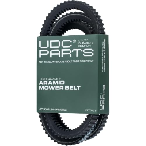 UDC Parts 607400 603907 Hustler Pump Drive Belt Replacement Raptor 42" 52"