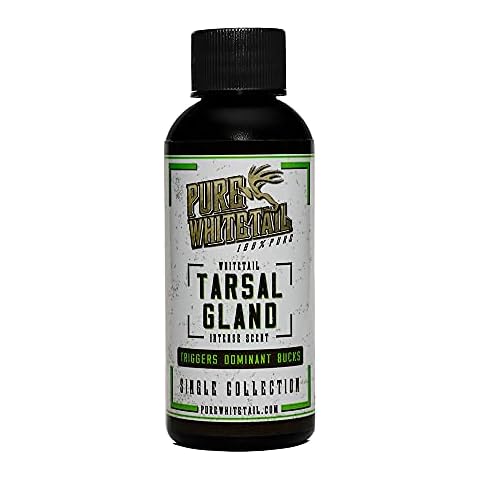 Pure Whitetail | Tarsal Gland Scent | Natural Deer Gland Scent | Mock Scrape Scent | Create a Deer Scent Drag | Make a Licking Branch for Deer | Fill Your Deer Scent Dripper | 2 oz Bottle Cover
