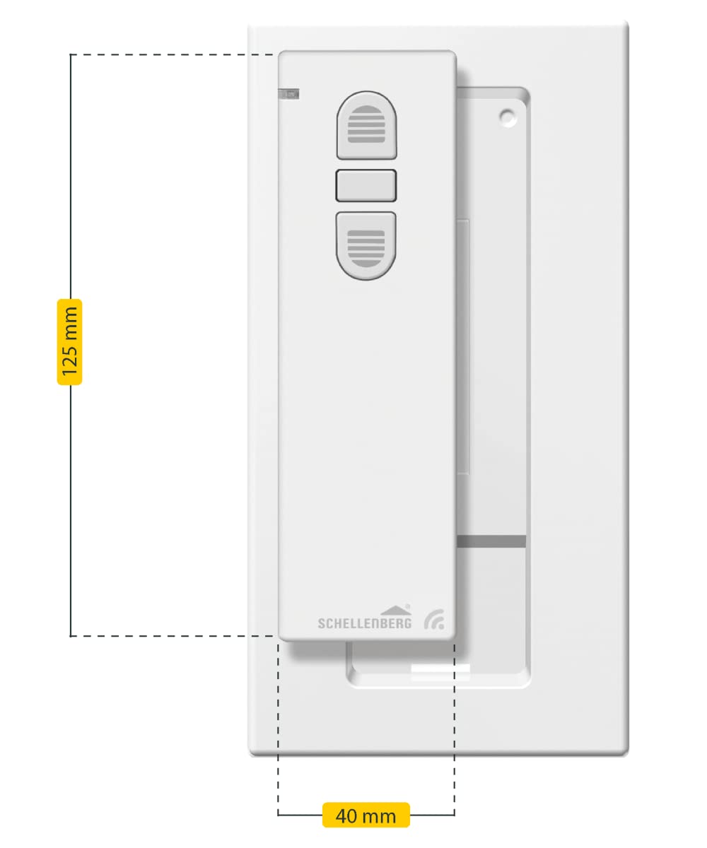 Schellenberg 20015 Smart Home radiowy nadajnik ręczny 1-kanałowy 868,4 MHz biały pilot zdalnego sterowania