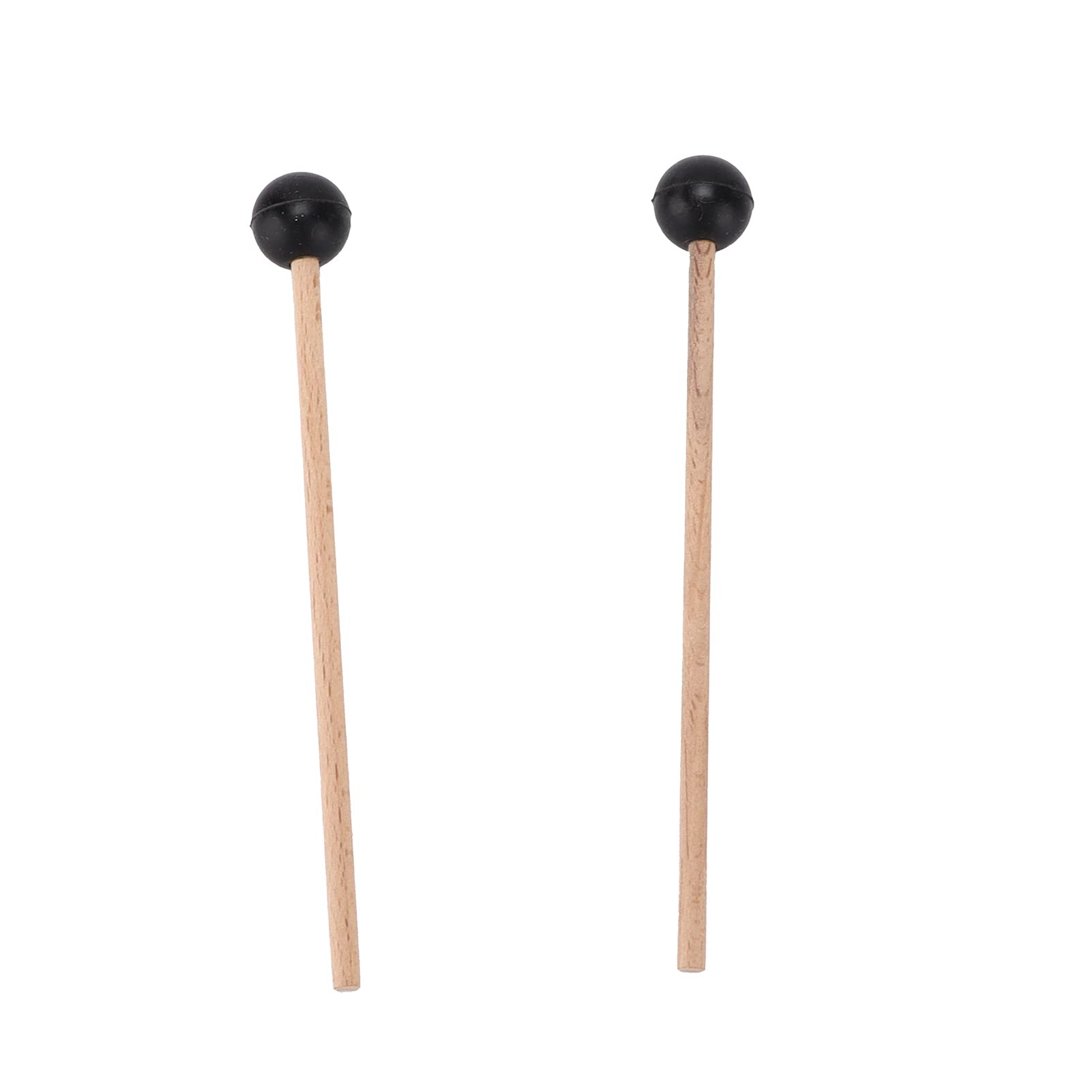 HAOHIZE Ethereal Drumstick, 2Pcs Ethereal Drumstick Rubber Round Head, Wood Handle, Ideal for Percussion Instruments Like Ethereal Drums Marimba