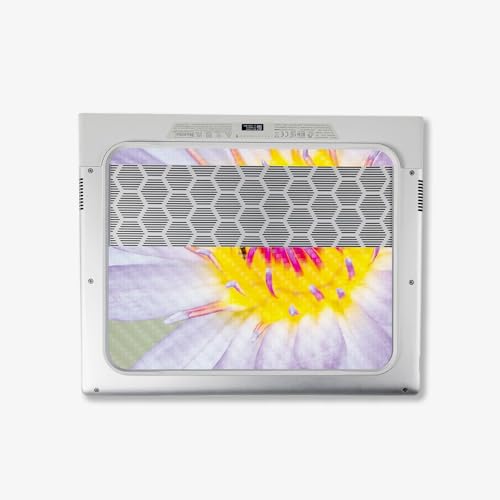 Image of MightySkins Carbon Fiber Skin Compatible with Alienware X14 R2 (2023) Full Wrap Kit - Lotus Flower | Protective, Durable Textured Carbon Fiber Finish | Easy to Apply & Change Styles | Made in The USA