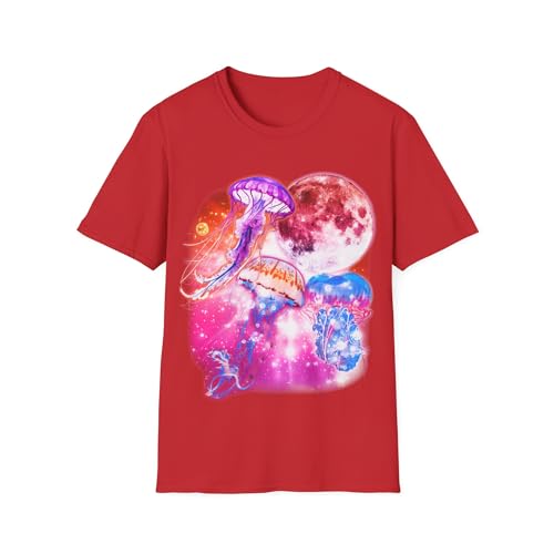 T-shirt méduse lune idée cadeau idéale pour passionnés d'océan et de mer