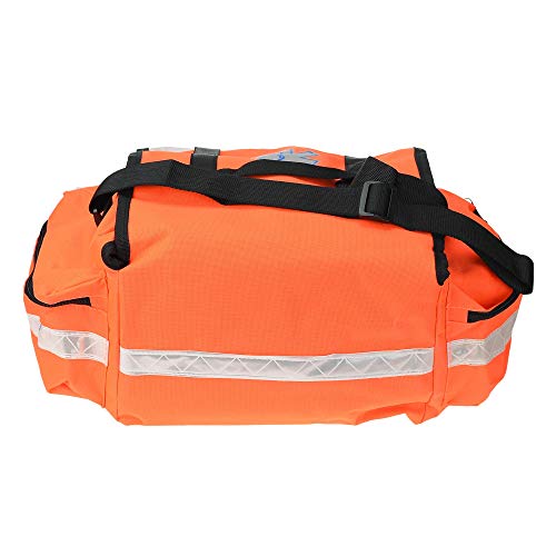 Image of Dealmed First Responder Trauma Bag - Empty EMS Equipment Kit - Orange Professional Emergency Organizer Medium