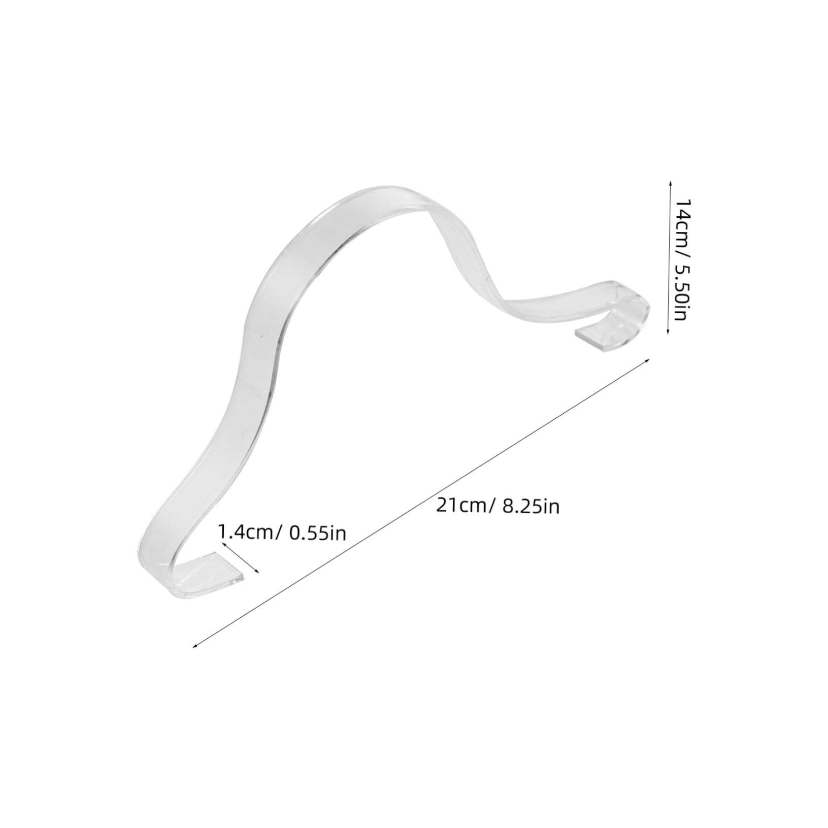 Garneck Organic Shoe Stretcher 10pcs Acrylic Sandal Shoes Display Stands Sturdy Fade-Resistant for Store Use