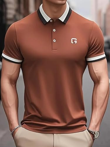 Image of POSHAX Men Polo Shirt|Cotton Blend|Regular Fit
