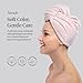 Kitsch Microfiber Hair Towel Wrap for Women – Ultra Absorbent Microfiber Bath Towels for Wet, Curly, Long or Short Hair – Anti-Frizz Hair Wrap, Great Hair Care Gifts for Women – Pink