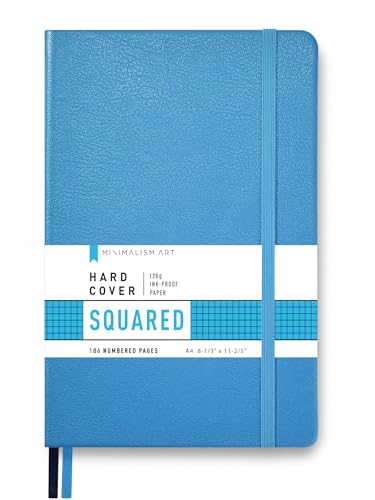Notebook journal A4 bleu couverture rigide 192 pages papier 100gsm
