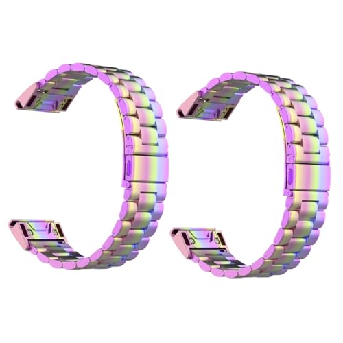 Bracelet acier pour montre connectée active en lot de 2 pièces