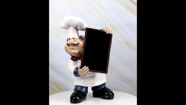Estatua Decorativa Chef Francés Maestro 10.75 pulg miniatura 7