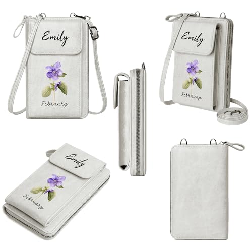 Image of KUKOO Small Crossbody Bags for Women PU Leather Cell Phone Purse Wallet with Credit Card Slots