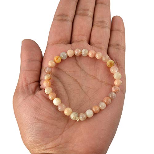 Image of Reiki Crystal Products Natural Crystal Stone Bracelet 6 mm Round Beads for Men & Women | Gemstone Jewellery Bracelet | Reiki Charged | Multiple Stone Variants Available