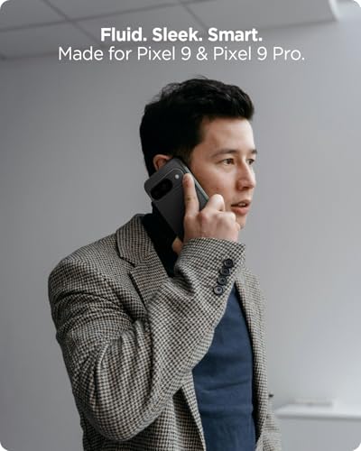 Spigen Liquid Air designed for Google Pixel 9 case Pixel 9 PRO case cover - Matte Black