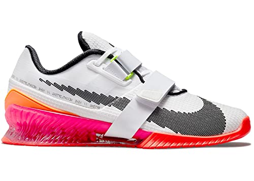 Nike Romaleos 4 SE Weightlifting Shoe (DJ4487-121, White/Bright Crimson/Pink Blast/Black) Size 10.5