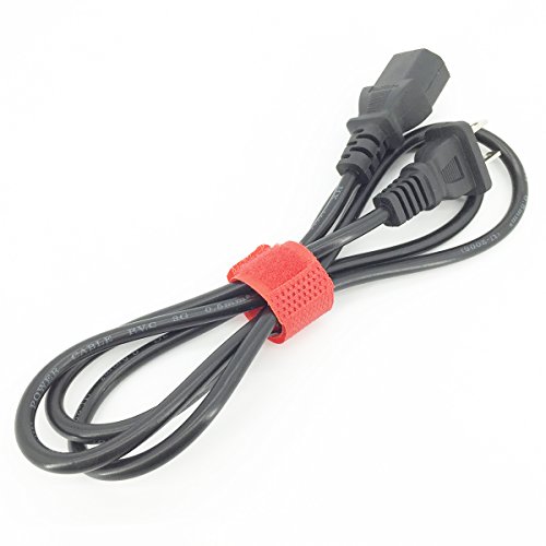 Pasow 50Pcs Cable Ties Reusable Fastening Wire Organizer Cord Rope Holder 7 Inch (Red) #TOP2