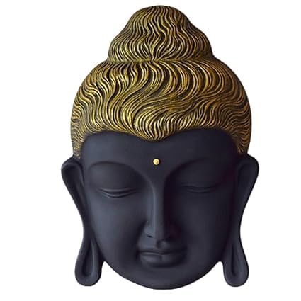 Home Decor 2.5 Feet Curly Buddha Head Wall Hanging Mural Showpiece for Home Entrance Decor,Office,Study Room Idol Statue Buddha face Wall Mount/Buddha Curly Hair Face Wall Hanging-image-43