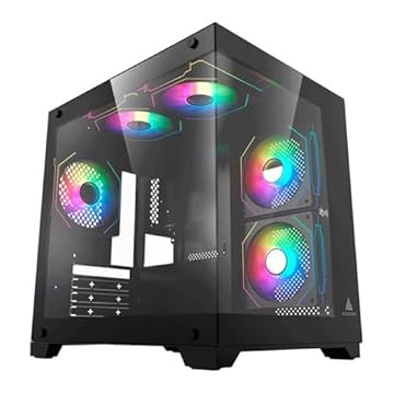 Gabinete Gamer Acegeek Vacancy L375 | Mid-Tower | Lateral de Vidro | Preto | AG-VACANCY-L375-BK
