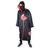 Wraith of East Naruto Akatsuki Organization Members Cloak Ninja Robe Hooded M Black