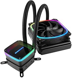 Enermax Aquafusion 120 Addressable RGB AIO CPU Liquid Cooler – 120mm Radiator, Single 120mm ARGB PWM Fan – Assist Intel & AMD Ryzen – 5 Yr Guarantee
