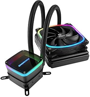 Enermax Aquafusion 120 Addressable RGB AIO CPU Liquid Cooler - 120mm Radiator, Single 120mm ARGB PWM Fan - Support Intel & AMD Ryzen - 5 Year Warranty