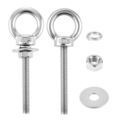 Pernos de ojo de acero inoxidable M6 inoxidables para amarre resistente al aire libre