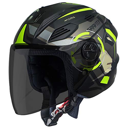 Image of Steelbird SBA-6 7Wings Gravity Open Face ISI Certified ABS Helmet