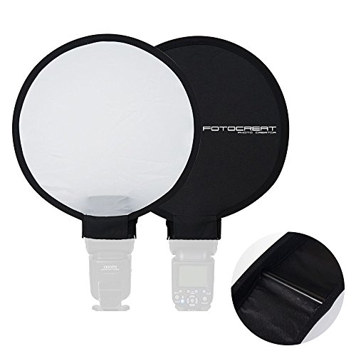 FOTOCREAT 12"(30cm) Portable Mini Round Soft Box Studio Shooting Tent Flash Diffuser Soft