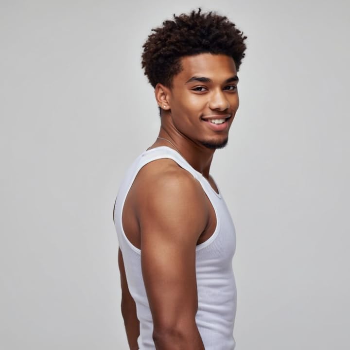 Mody Men's Undershirt Ribbed Tank Top, Crew Neck Cotton Mens Tank Tops, White Cotton Undershirt, Tagless Muscle Shirt 6 Pack - Image 3