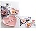 CHOOLD Elegant Ceramic Heart Shaped Dessert Plate for Kitchen Party, 7 Inch - 1 PCS